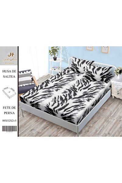naniland.ro Husă de Pat Finet 2 Persoane 3 Piese cu Elastic 180x200 cm, Model...