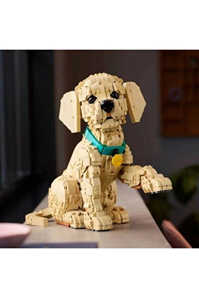 Choice NO BOX 11384 2102pcs Golden Retriever Puppy Bricks Model Building Bloc...