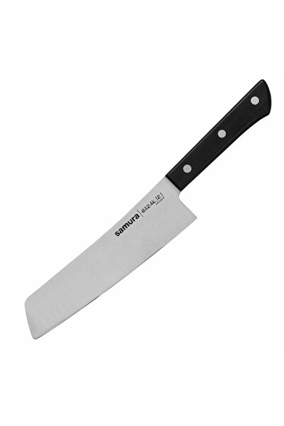Samura Cutit de bucatarie Harakiri Modern Nakiri, otel, 174mm, negru/argintiu