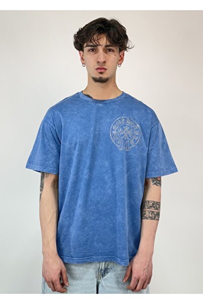 zaee Vintage Washed Stoned Oversize T-Shirt