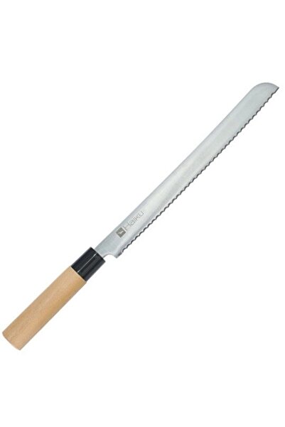 HAIKU Cutit de paine ORIGINAL, 250 mm, otel crom-molibden, maner din lemn hon...