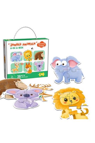 Simply Joy Joc puzzle educativ pentru copii 6 în 1, Simply Joy, 3/4/5/6/7/8 p...