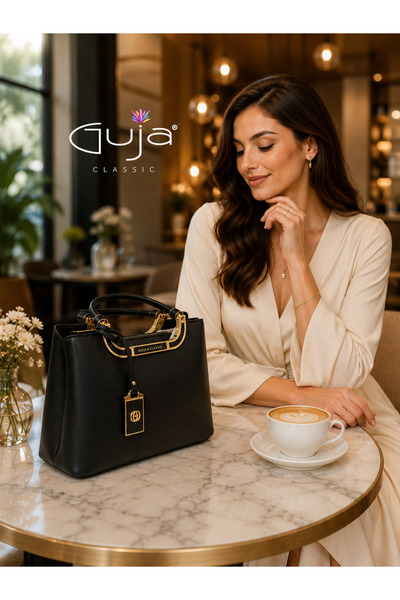 Guja 26Yc3032 Hand and Shoulder Bag with Metal Buckle