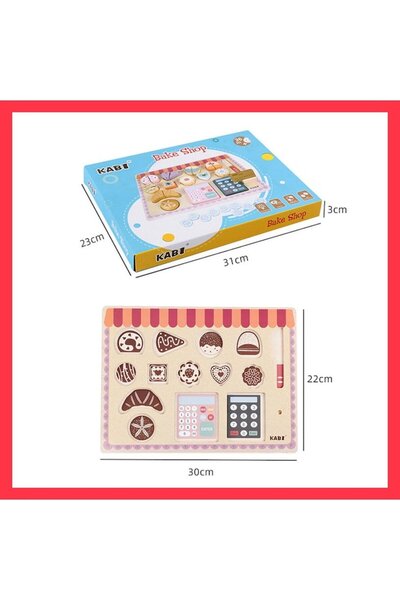 CasaDesteapta.ro Set Bake Shop din Lemn pentru Copii – Cofetărie și Casă de M...