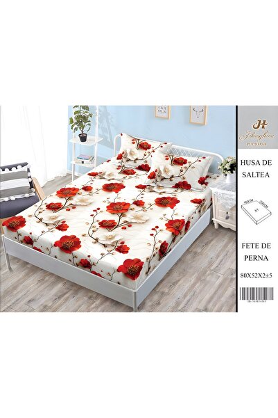 OEM Satin Cotton Bed Cover 2 Persons 3 Pieces with Elastic 160x200 cm, Model ...