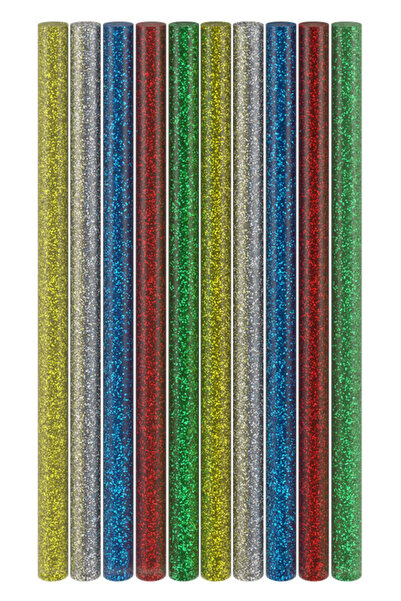 goobay ράβδοι σιλικόνης 77855, Φ11mm x 200mm, glitter διάφορα χρώματα, 10τμχ