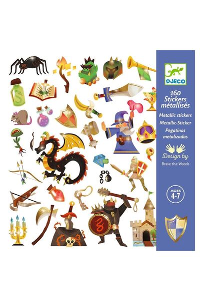 djeco Αυτοκόλλητα σε Κάρτα Φαντασίας (09277)