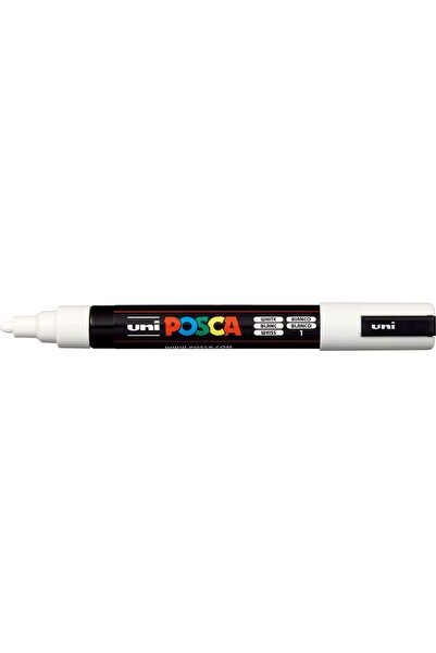 POSCA Μαρκαδόρος 2.5mm Λευκός (PC-5M/5D-1)