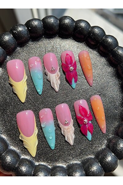 Store Takma Tırnak - Summer in Hawaii 10'lu
