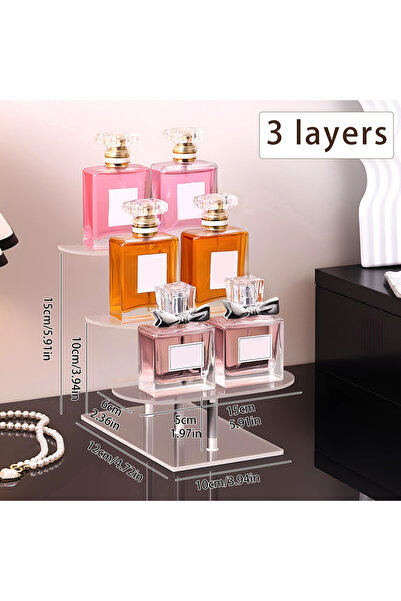 Choice 3layers-Transparent 1pc Acrylic Transparent Ladder Type 2-4 Layers Per...