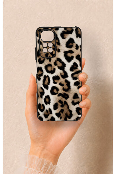 Vip Case Redmi Note 11S Uyumlu Leopar Derisi Desenli Silikon Kılıf