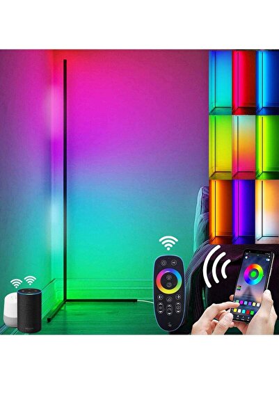 MIGOFAST Corner Floor Lamp Smart RGB Adjustable Brightness, Color Changing LE...