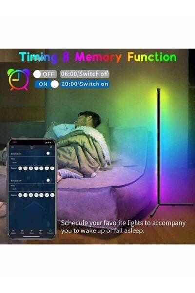 XIUWOO Bluetooth Control LED Light Corner Lamp 1.2Metr