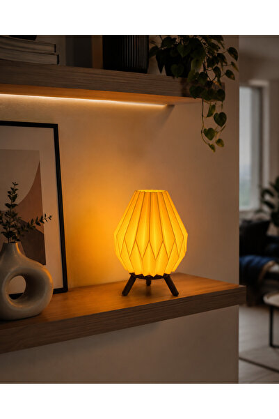 SONMEZSTORE 3D ÜRETİM MİNİ MODERN PİLLİ TEA LİGHT GECE LAMBASI - MODEL-2