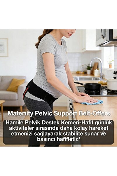 KEMOVE Ayarlanabilir Doğum Öncesi Bel ve Kalça Destek Ateli
