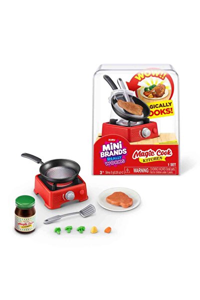 Mini Brands Magic Cook Kitchen Mini Izgara Tava Seti Biftek Pişirme Oyuncak M...