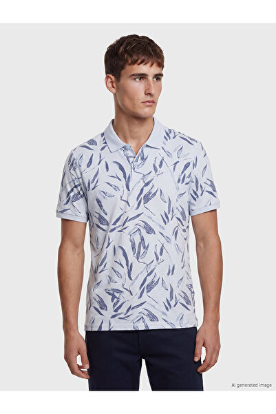 LC Waikiki Vizyon New Season Polo Neck Patterned Pique Men's T-Shirt