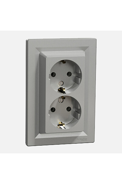 Schneider Electric Schneider Aluminum Double Grounded Socket