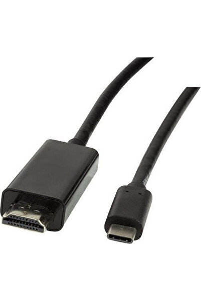 LogiLink Cablu HDMI 2.0 Premium de mare viteză 4K 60Hz HDR, HDMI tată - USB-C...