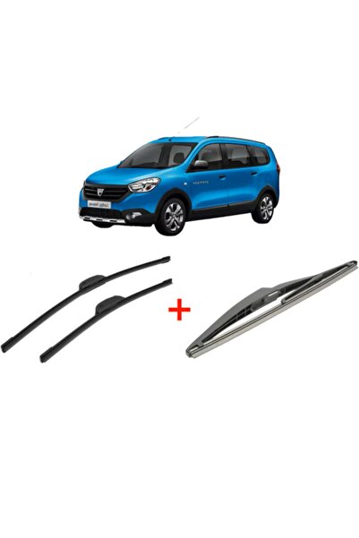 Bosch Set of 3 wipers DACIA LODGY (JS_) from 2012, for windshield and rear wi...
