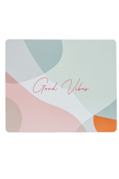 OEM Mousepad Pastel Colors Good Vibes 24 x 20 cm
