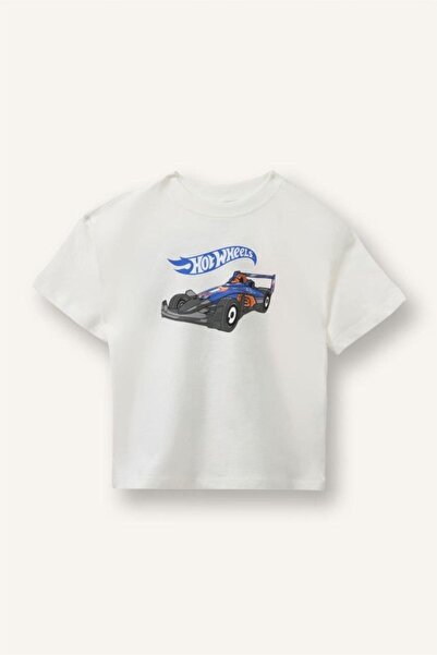 DeFacto 100% Cotton Hot Wheels Regular Fit Short Sleeve T-Shirt Baby Boy (26 Sm)