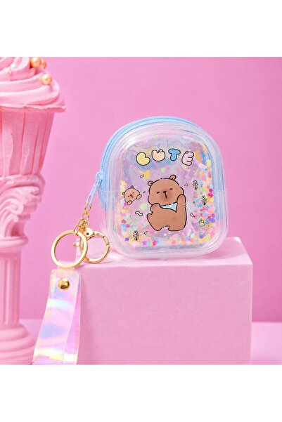 EMKSHOP Capybara Puffy Mini Wallet Bag (10.5 cm * 8.5 cm)