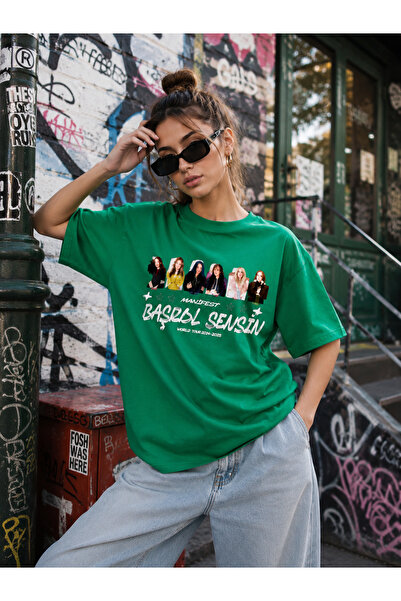 MASİON VESSAİRE You Are the Main Character Girls Printed Children's Summer T-...