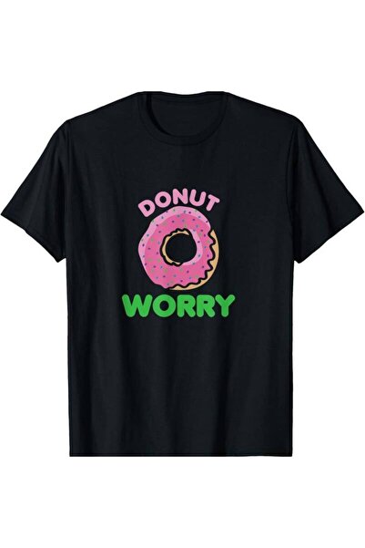 17 seramik تي شيرت Worry Funny Donuts Retro Donut