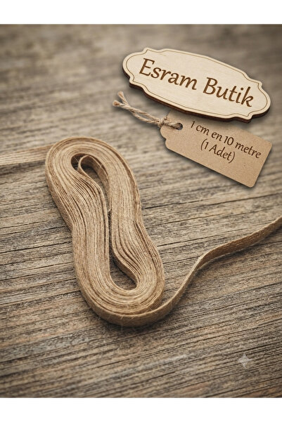 Esram Butik Jüt Hasır Kurdele 1 Cm 10 mt, Nikah, Düğün, Bohça, Sünnet, Çeyiz ...