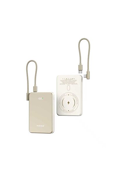 NOXO Baterie externă wireless - 10000mAh, Încărcare rapidă 22.5W, Încărcare w...