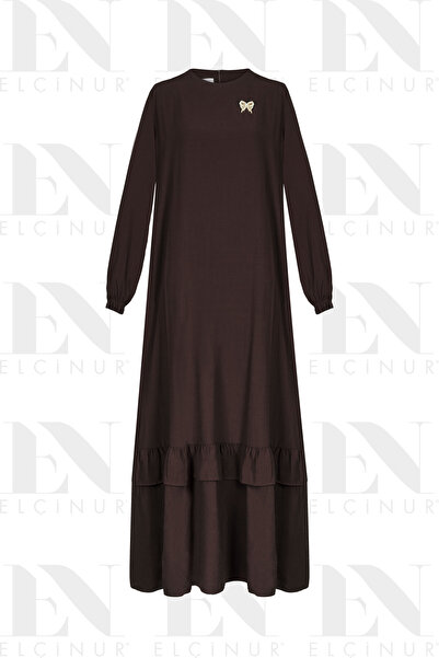 ELÇİNUR 26252 Brooched Pocket Dress