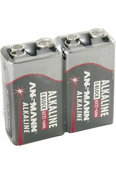 ANSMANN Pachet de 2 baterii alcaline 9V Cod: 5015591