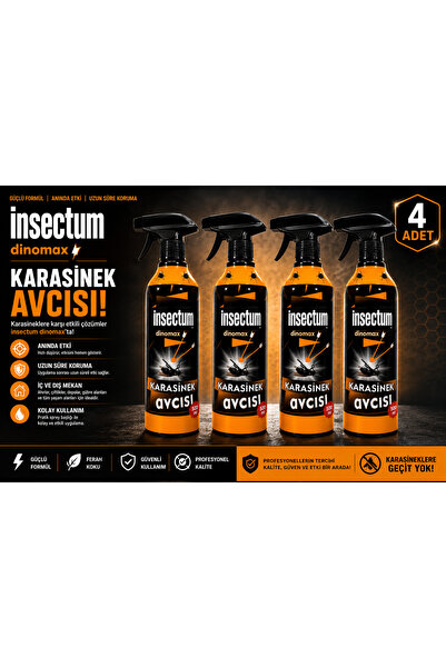 insectum Avcı Dinomax 500ml * 4 Adet KARASİNEK AVCISI