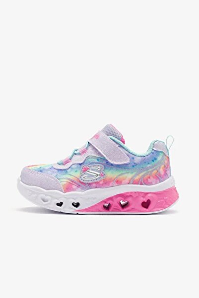 SKECHERS Children's Flutter Heart Lights Shoes 303253N Lvaq Light Blue Juststep