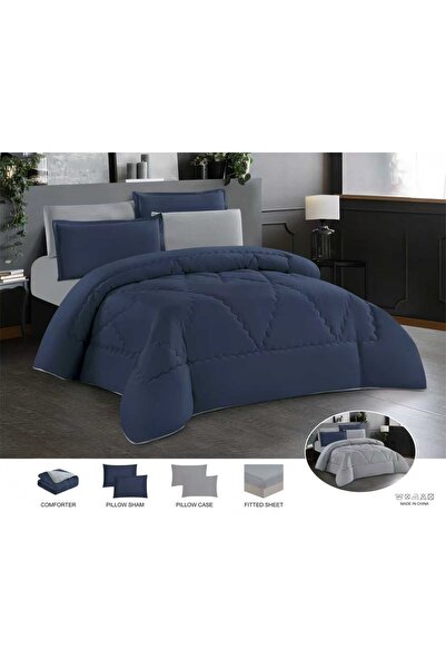 Moon Bedspread and Bed Sheet Set Summer Plain Double-Sided Royal 4 Pieces Qui...