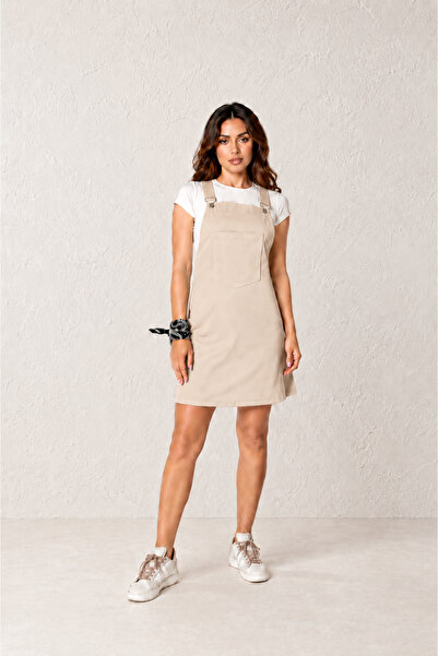 FREYA MODA Minimal Tasarım Gabardin Elbise