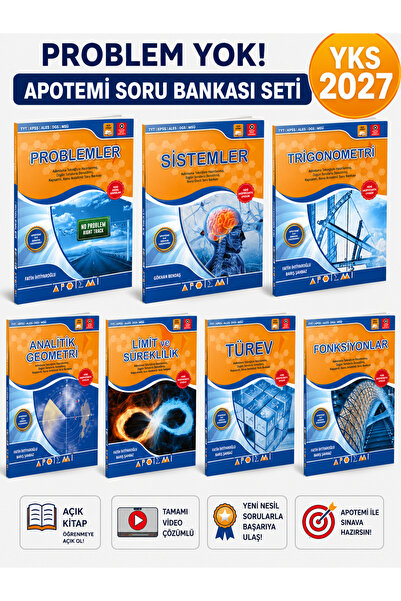 Apotemi Yayınları Problem Analitik Geometri Sistemler Limit Süreklilik Türev ...
