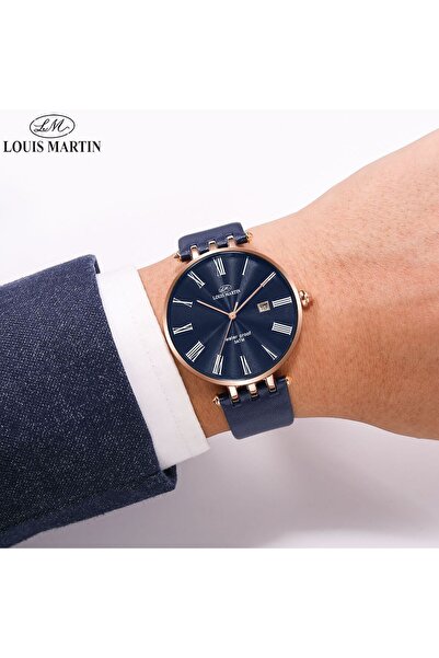 louis martin Men's Leather Watch from the Brand Louis Martin with Accessories
