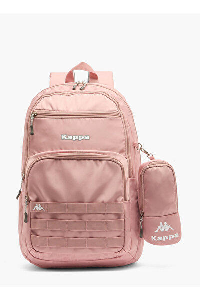 Kappa Logo Print 2-Piece School Backpack Set for Kids 13 Years+ with Detachab...