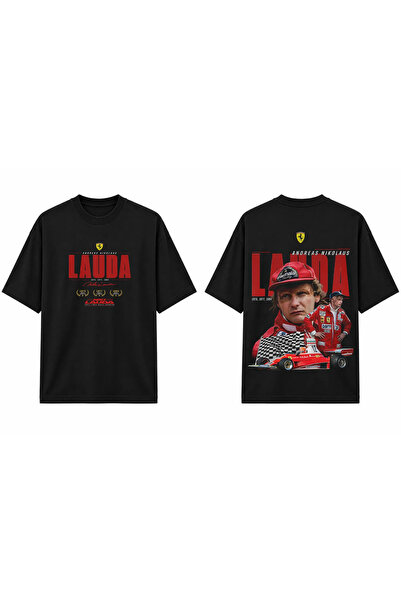 TOMRİS TASARIM Niki Lauda Motorsport Koleksiyon Oversize T-Shirt