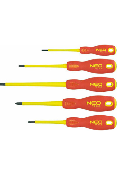 NEO Tools Set șurubelnițe electrice VDE 1000V cu 5 capete interschimbabile Co...