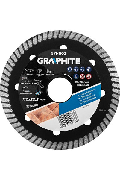 graphite Disc de tăiere pentru materiale de construcții, diametru 110mm, 1 bu...