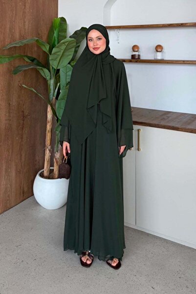 Hazamoda Hürrem Şallı Abaya Emerald