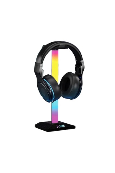 OEM Suport pentru căști de gaming, Iluminare RGB, Hub USB, Înălțime 27cm