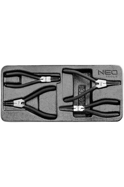 NEO Tools Clești de siguranță cu vârf drept, lungime 180mm, 4 bucăți, Cod: 84...