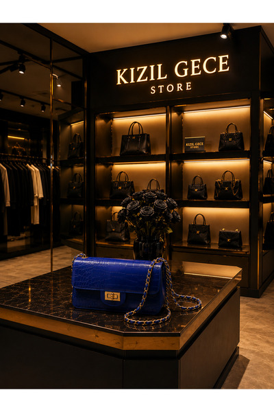 KIZIL GECE Adjustable Shoulder Bag with Chain Detail