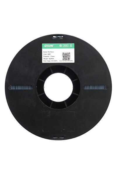 eSun Gri PLA Basic Filament 1.75 mm 3D Yazıcı Hammaddesi 1 kg