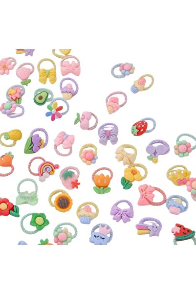OEM Set 60 elastice curcubeu, floare, funda, animale