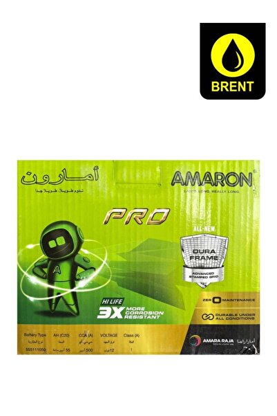 AMARON 55Ah Heavy Duty Long Life Car Vehicle Auto Battery 12V 55511050 Mainte...